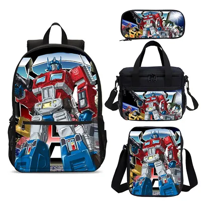 Transformers G1 Optimus Prime Backpack Insulated Lunch Bag Pen Bag Sling Bag Lot • $37.99