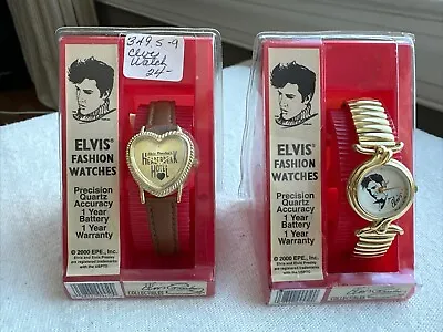 Lot Of 2 Elvis Presley Fashion Watches C. 2000 • $38