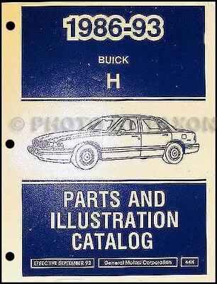 1986-1993 Buick LeSabre Master Parts Catalog Illustrated Part Number Book OEM • $99