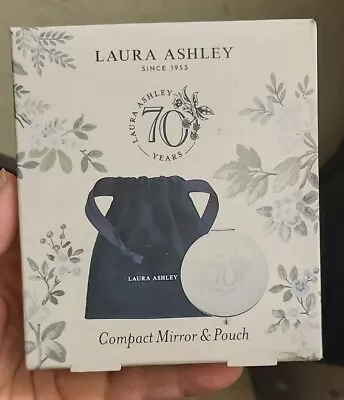 New Laura Ashley Compact Handbag Mirror & Pouch Ladies Gift Limited Edition  • £8.99