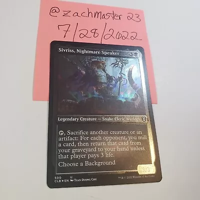 Sivriss Nightmare Speaker FOIL-ETCHED - Baldur's Gate - MTG (Box5) • $1