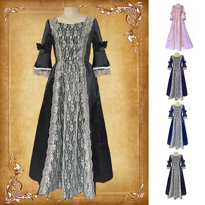 Steampunk Corset Lolita Dress Plus Size Renaissance Breathable Goth Skirt S-5XL • $34.70