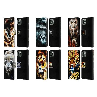 HEAD CASE DESIGNS WILDFIRE LEATHER BOOK WALLET CASE FOR APPLE IPHONE PHONES • $18.95