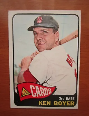 1965 Topps Baseball   Ken Boyer   # 100  St Louis Cardinals   1964 N.  L. Mvp • $7