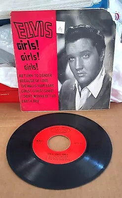 Rare - Elvis Presley - Girls Girls Girls - 45 EP - From Thailand - VG+/VG • $99