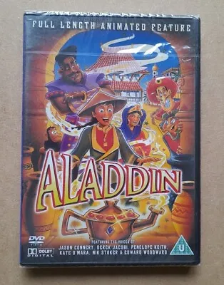 Aladdin - 1992 Animated Movie - Jason Connery  Derek Jacobi - New & Sealed DVD • £2.99