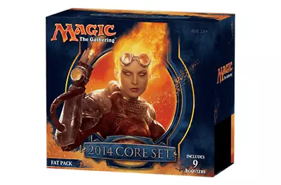 MTG Magic The Gathering 2014 Core Set FAT PACK New Sealed 9 Boosters Bundle • $62.99