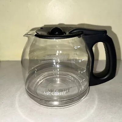 Mr. Coffee 12 Cup Replacement Glass Carafe Black Coffee Pot Appears New! EUC 1A • $18.99