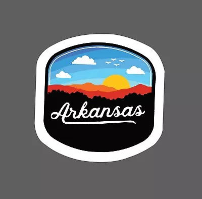 Arkansas Sticker Sunset State Waterproof - Buy Any 4 For $1.75 Each Storewide! • $2.95