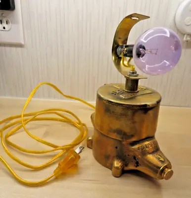 Vintage Sensus Brass Steam Punk Water Meter Electric Light Lamp • $64.50