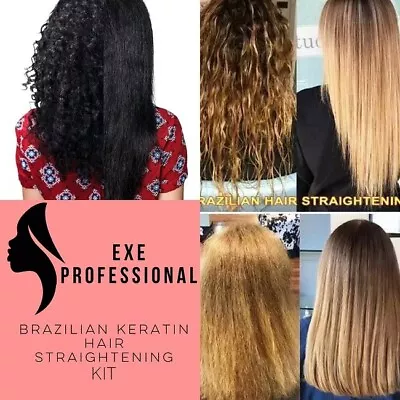 Brazilian Keratin Straightening Hair Kit Brazilian Treatment EXE Professional • £9.99