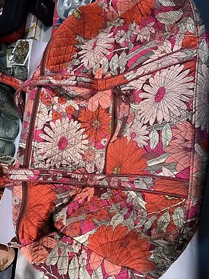 Vera Bradley XL Red Floral Duffel Weekender Travel Tote 22' L X 11  H X 10  Deep • $65