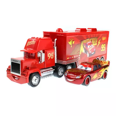 3Gen. Disney Pixar Cars Piston Cup McQueen Mack & Hauler Truck Diecast Toys Car • $16.69