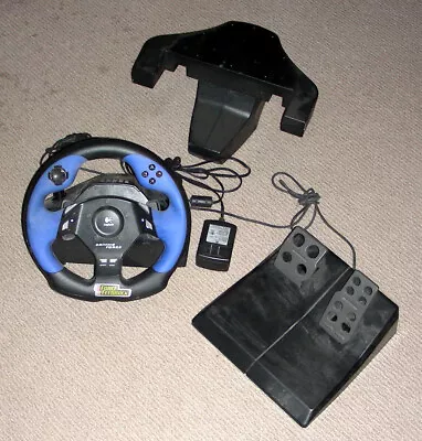 Logitech Driving Force Feedback E-UC2 Video Game Controller PC Sony PS2 PS3 USED • $12