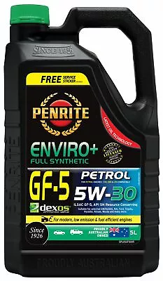 $61.95 • Buy Penrite Enviro+ GF-5 5W-30 Engine Oil 5L