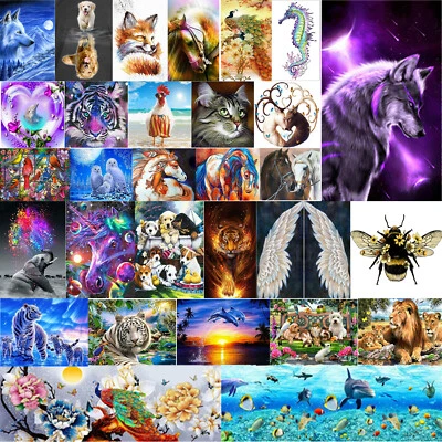 $13.38 • Buy 5D Diamond Painting Full Drill Rhinestone Embroidery Cross Stitch Arts Animal AU