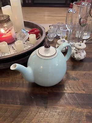 Crate & Barrel Pagnossin Audrey Teapot Made In Italy Robin’s Egg Blue • $40