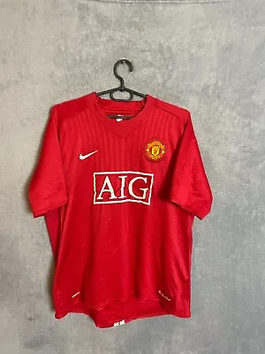 Manchester United Jersey Home Football Shirt 2007 - 2009 Nike Mens Size XL • $63.75