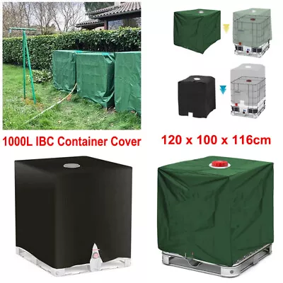 Heavy Duty Rain Sun UV Protective Hood Cover For Water Tank 1000 L IBC Container • £11