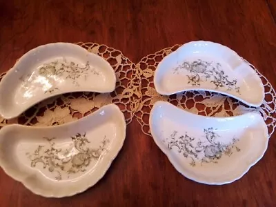 4 Antique LaBelle Wheeling Pottery USA Bone Dishes • $24.99