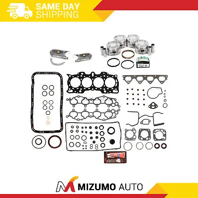 Full Gasket Set Pistons Bearings Fit 90-01 Acura Integra 1.8L DOHC B18A1 B18B1 • $155.95