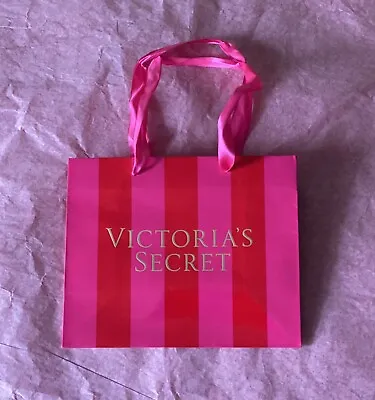 New Victoria's Secret Signature Small Gift Bag W7.5  X H6  X D3.5  Pink/Red • $6.99