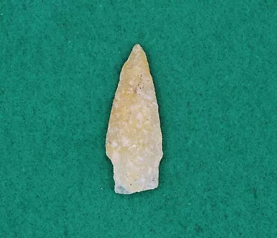 Golden Quartz Point 2D26-14 Illinois Authentic Native Artifact Arrowhead • $84.99