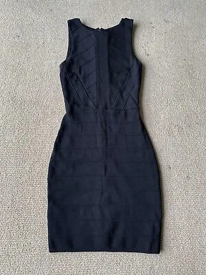 $40 • Buy Lovely Forever New Womens Dress Size 4 Black Bodycon Sleeveless Heavy Fabric