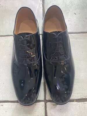 John Land Mess Dress Black Patent Shoes Size 11m British Military Issue New • £64.99