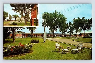 Postcard Iowa Fort Dodge IA Crouse Motel MCM Furniture 1960s Unposted Chrome • $12