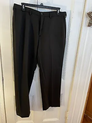 Mens Haggar Expandable Waist Dress Pants 38x32 • $14