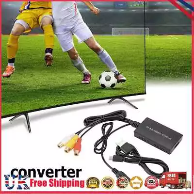 £9.95 • Buy RCA AV S-Video To HDMI-compatible Converter Audio Video Adapter Support NTSC PAL