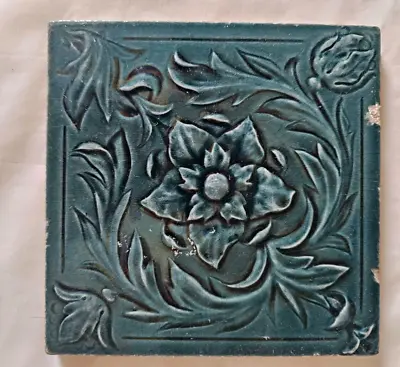 GORGEOUS ANTIQUE 6 INCH TILE Maw & Co Majolica Aesthetic • $34.81