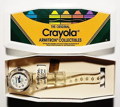 Vintage 1990s Armitron Crayola Crayon Collectible Quartz Wrist Watch *IN CASE* • $24.99