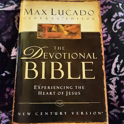 ⭐THE DEVOTIONAL BIBLE: EXPERIENCING THE HEART OF JESUS By Max Lucado - Hardcover • $20.99