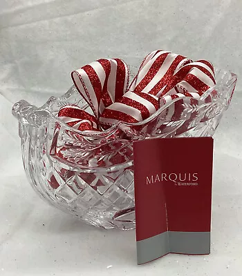 Waterford Marquis Holiday Sleigh Lead Crystal Bowl~New In Box • $59.99