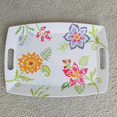 Longaberger Summertime Floral Melamine Large Platter Serving Tray - Pretty! • $24