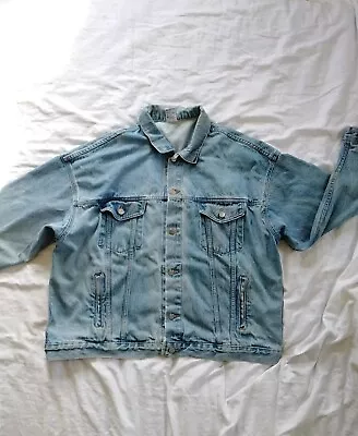 Vintage Rare Tyca Mcdonalds Trucker Jean Denim Jacket Embossed Mens 2XL  • $65