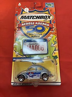 2002 Matchbox Across America - 1962 Volkswagen Beetle - Massachusetts Plate • $5.99