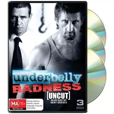 Underbelly Badness Uncut - Season 5 (DVD 3-Disc) PAL Region 4 [RARE / SEALED] • £29.44