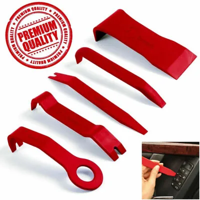 5pcs Red High-Strength Nylon Car Door Panel Dash Trim Removal Pry Open Tool Kit • $16.62