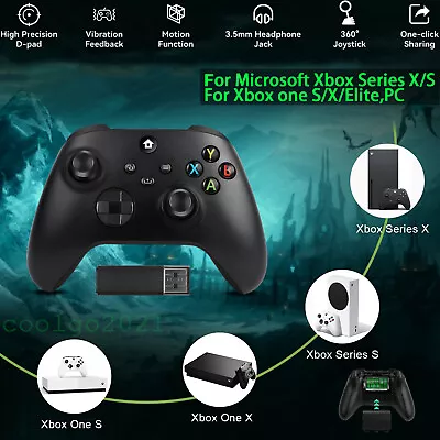 For Microsoft Xbox One Wireless Bluetooth Controller Gamepad PC Windows Black  • $45.99