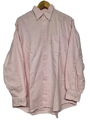 Faconnable Men's Button Down Regular Fit Pink Cotton Long Sleeve Shirt -16.5 (5) • £25