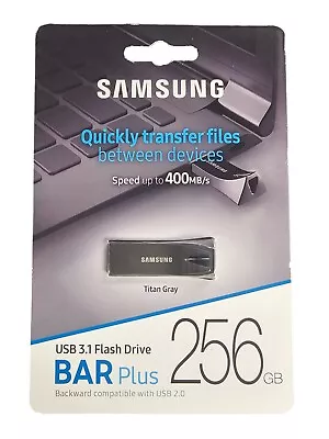 Samsung - BAR Plus 256GB USB Flash Drive - Titan Grey (MUF-256BE) • $55