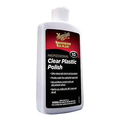 Meguiar's M10 Mirror Glaze Clear Plastic Polish Create Optical Clarity M1008 • $11.99