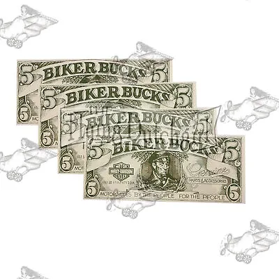 ORIGINAL HARLEY 1980's DEALER PROMOTION  BIKER BUCKS  • $19.99