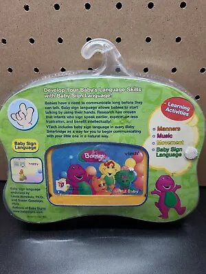 $8.99 • Buy VTech VSmile Baby Learning Game System Cartridge BARNEY ...Baby Sign Language.