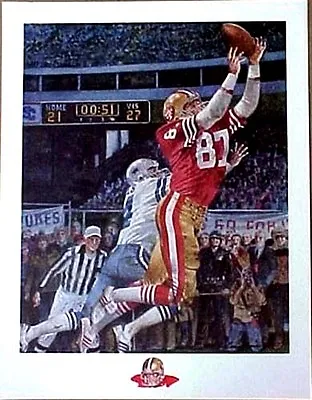 DWIGHT CLARK SAN FRANCISCO 49ers  THE CATCH   LITHOGRAPH BY MERV CORNING • $39.31