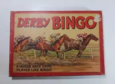 Vintage Horse Race Game Derby Bingo 1939 Whitman #3915 • $24.50