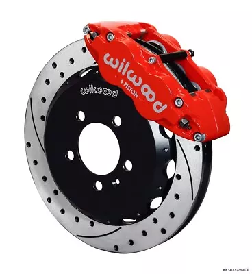 Wilwood Front Red Narrow Superlite 6R Big Brake Kit (Hat) For Volkswagen / Audi • $2015.49